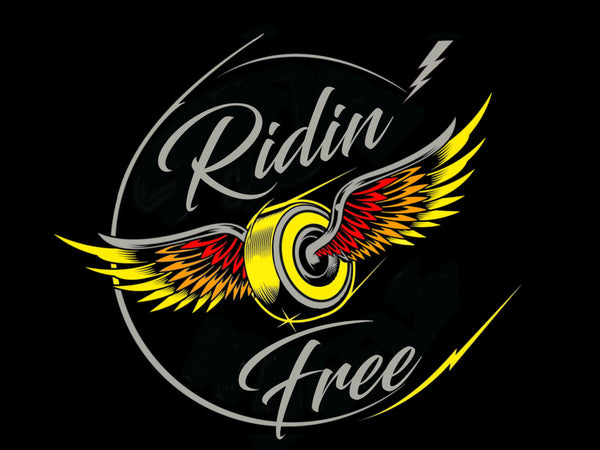 RIDIN'FREE GARAGE FLAG ( RIDIN'FREE GOLDEN SNITCH)