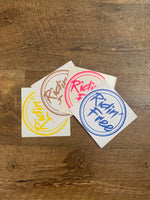 RIDIN’ FREE LOGO STICKER